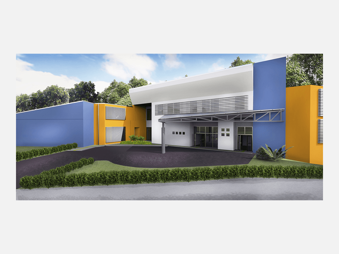 Render del nuevo edificio para el Ciclotrón PET_CT